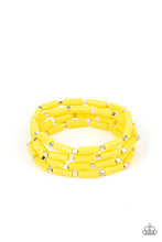 Load image into Gallery viewer, Paparazzi Radiantly Retro - Yellow Stretch Bracelets

