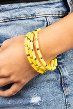 Load image into Gallery viewer, Paparazzi Radiantly Retro - Yellow Stretch Bracelets
