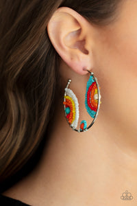 Paparazzi Rainbow Horizons - Multi Hoop Earrings