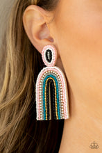 Load image into Gallery viewer, Paparazzi Rainbow Remedy - Light Pink Multi Seed Bead Earrings
