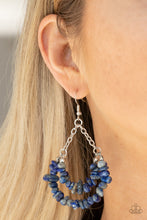 Load image into Gallery viewer, Paparazzi Rainbow Rock Gardens - Blue Stone Earrings
