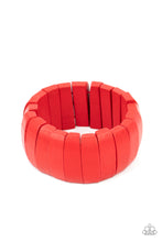 Load image into Gallery viewer, Paparazzi Raise The BARBADOS - Red Wooden Bracelet
