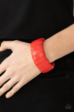 Load image into Gallery viewer, Paparazzi Raise The BARBADOS - Red Wooden Bracelet
