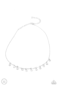 Paparazzi Ready, Set, DISCO! - Silver Choker Necklace