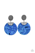 Load image into Gallery viewer, Paparazzi Really Retro-politan - Blue Acrylic Earrings
