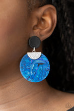Load image into Gallery viewer, Paparazzi Really Retro-politan - Blue Acrylic Earrings
