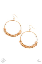 Load image into Gallery viewer, Paparazzi Retro Ringleader - Gold Earrings

