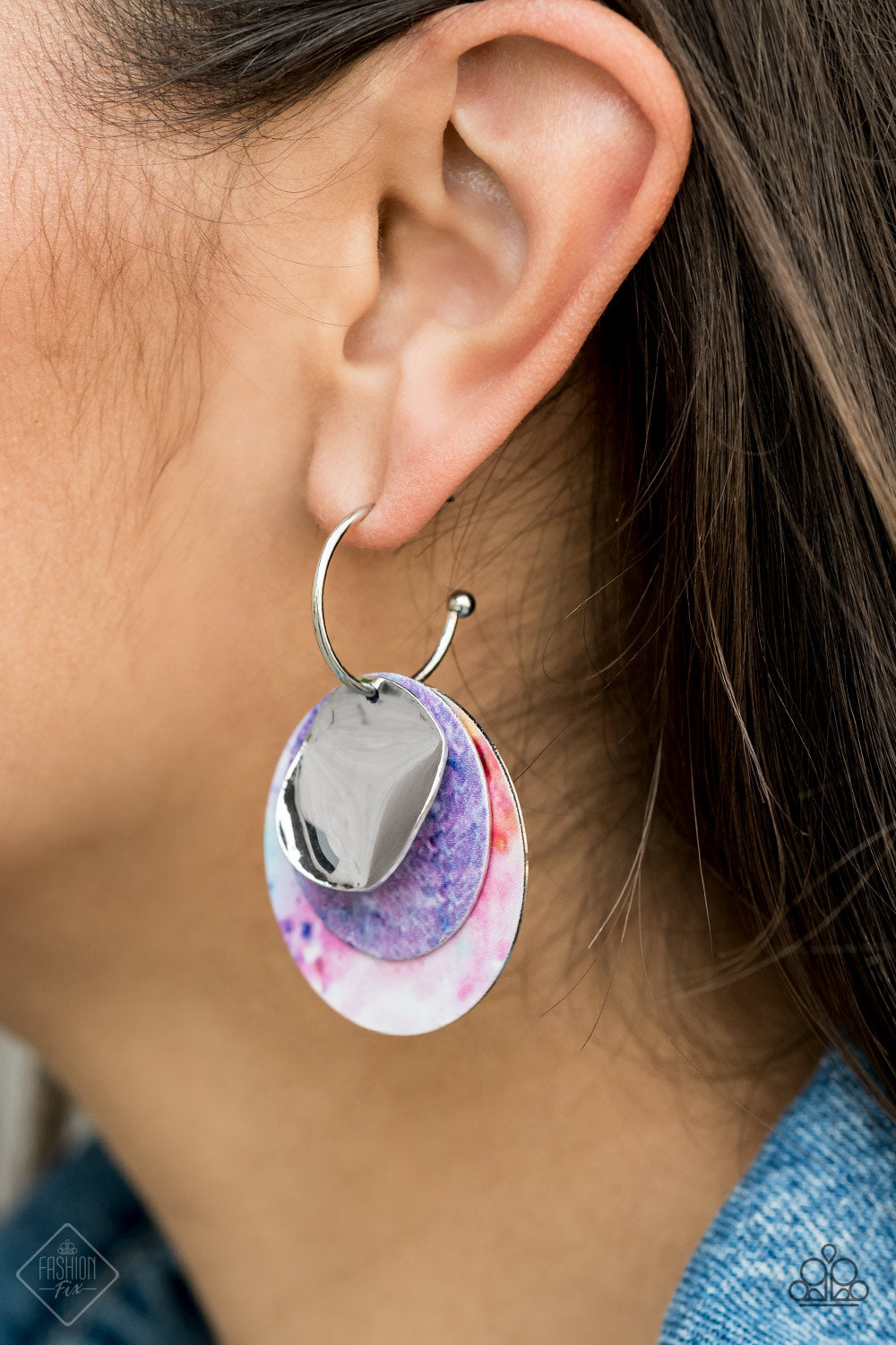 Paparazzi Ride or TIE DYE - Multi Earrings