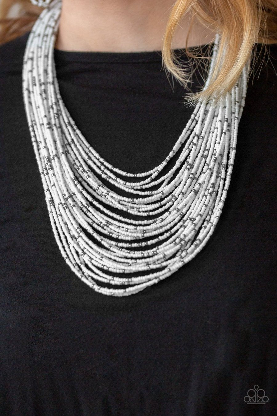 Paparazzi Rio Rainforest - White Seed Bead Necklace