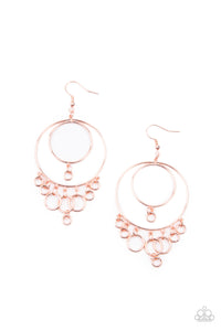 Paparazzi Roundabout Radiance - Copper Earrings
