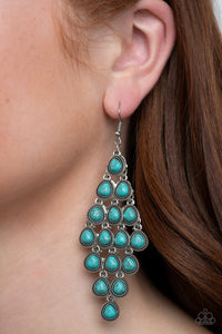 Paparazzi Rural Rainstorms - Blue Earrings