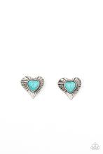 Load image into Gallery viewer, Paparazzi Rustic Romance - Blue Earrings
