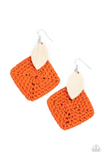 Load image into Gallery viewer, Paparazzi Sabbatical WEAVE - Orange Earrings
