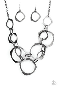 Paparazzi Salvage Yard - Black Necklace