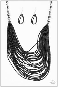 Paparazzi BEAD Brave - Black Seed Bead Necklae