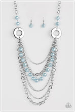 Load image into Gallery viewer, Paparazzi BELLES and Whistles - Blue Pearl Necklace
