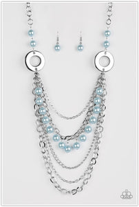 Paparazzi BELLES and Whistles - Blue Pearl Necklace