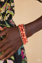 Load image into Gallery viewer, Paparazzi Seaside Siesta - Orange Stretch Bracelets
