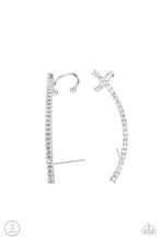 Load image into Gallery viewer, Paparazzi Sleekly Shimmering - White Ear Crawlers
