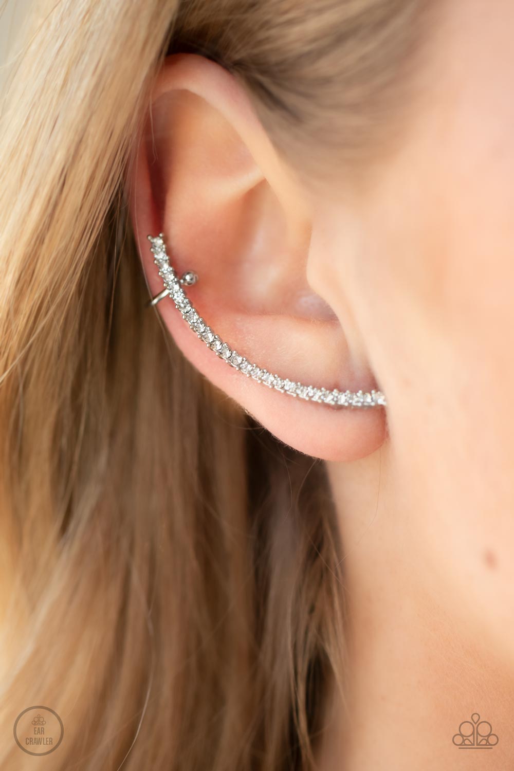 Paparazzi Sleekly Shimmering - White Ear Crawlers