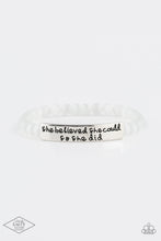 Load image into Gallery viewer, Paparazzi So She Did - White Bracelet
