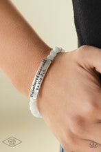 Load image into Gallery viewer, Paparazzi So She Did - White Bracelet
