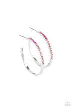 Load image into Gallery viewer, Paparazzi Somewhere Over the OMBRE - Pink Hoop Earrings
