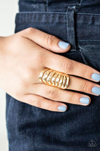 Load image into Gallery viewer, Paparazzi Sound Waves - Gold Ring
