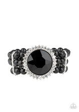 Load image into Gallery viewer, Paparazzi Speechless Sparkle - Black Bracelet
