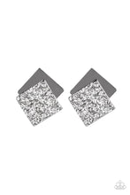 Load image into Gallery viewer, Paparazzi Square With Style - Black/Gold Square Earrings
