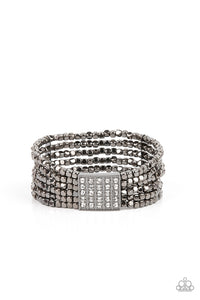 Paparazzi Star-Studded Showcase - Black Stretch Bracelet