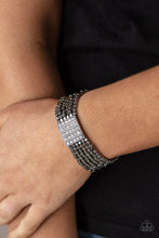 Load image into Gallery viewer, Paparazzi Star-Studded Showcase - Black Stretch Bracelet

