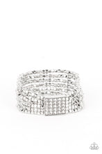 Load image into Gallery viewer, Paparazzi Star-Studded Showcase - White Bracelet
