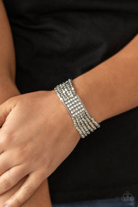 Paparazzi Star-Studded Showcase - White Bracelet