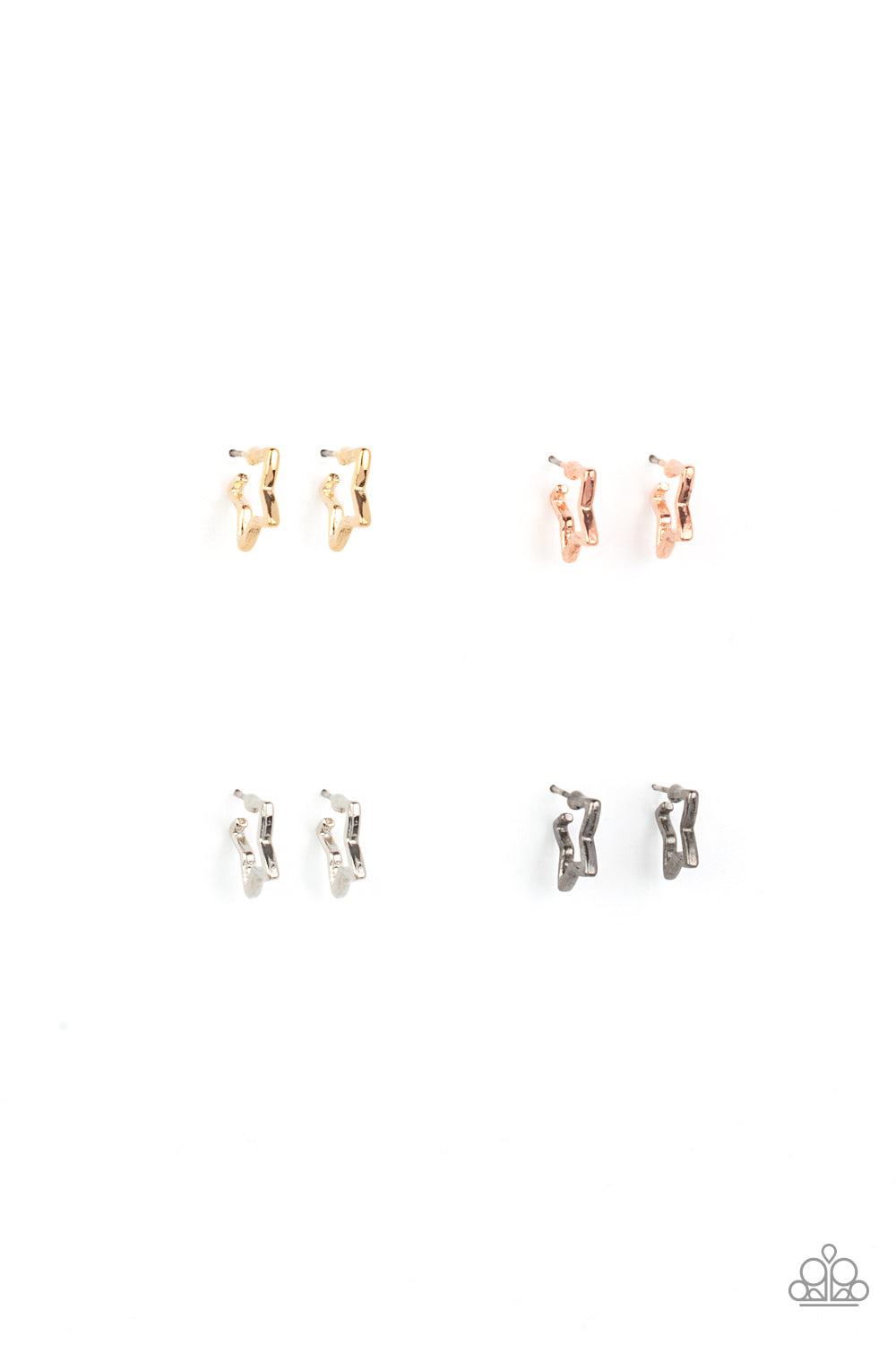 Starlet Shimmer Star Hoop Earrings
