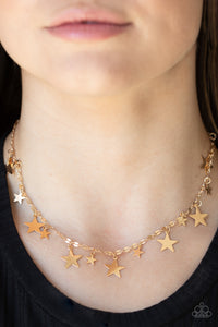 Paparazzi Starry Shindig - Gold Star Necklace