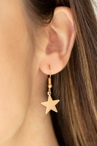 Paparazzi Starry Shindig - Gold Star Necklace