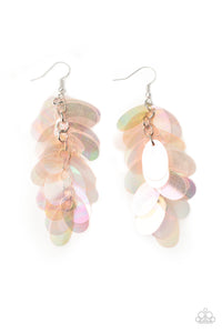 Paparazzi Stellar In Sequins - Pink Sequin Earrings
