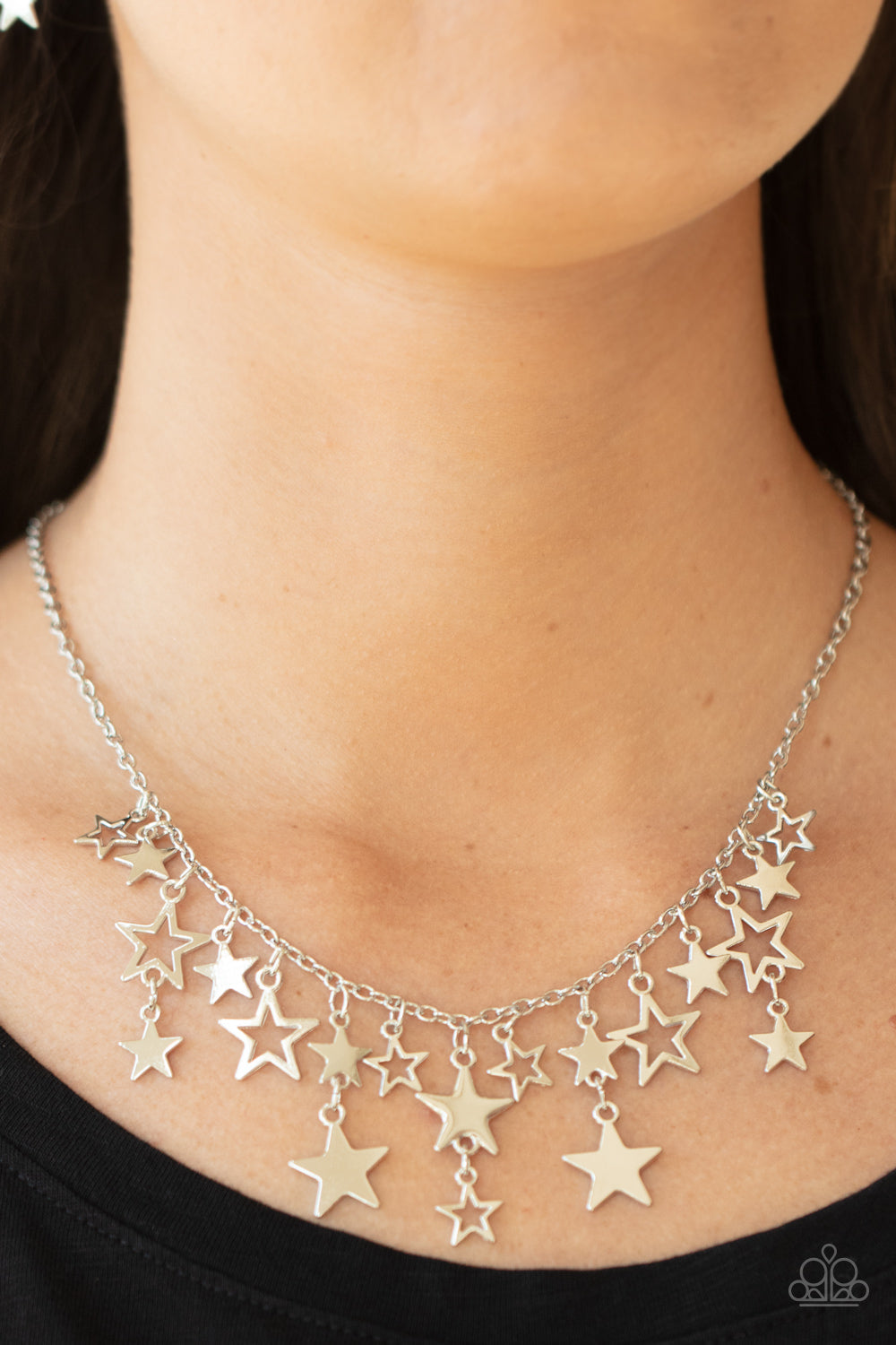 Paparazzi Stellar Stardom - Silver Star Necklace