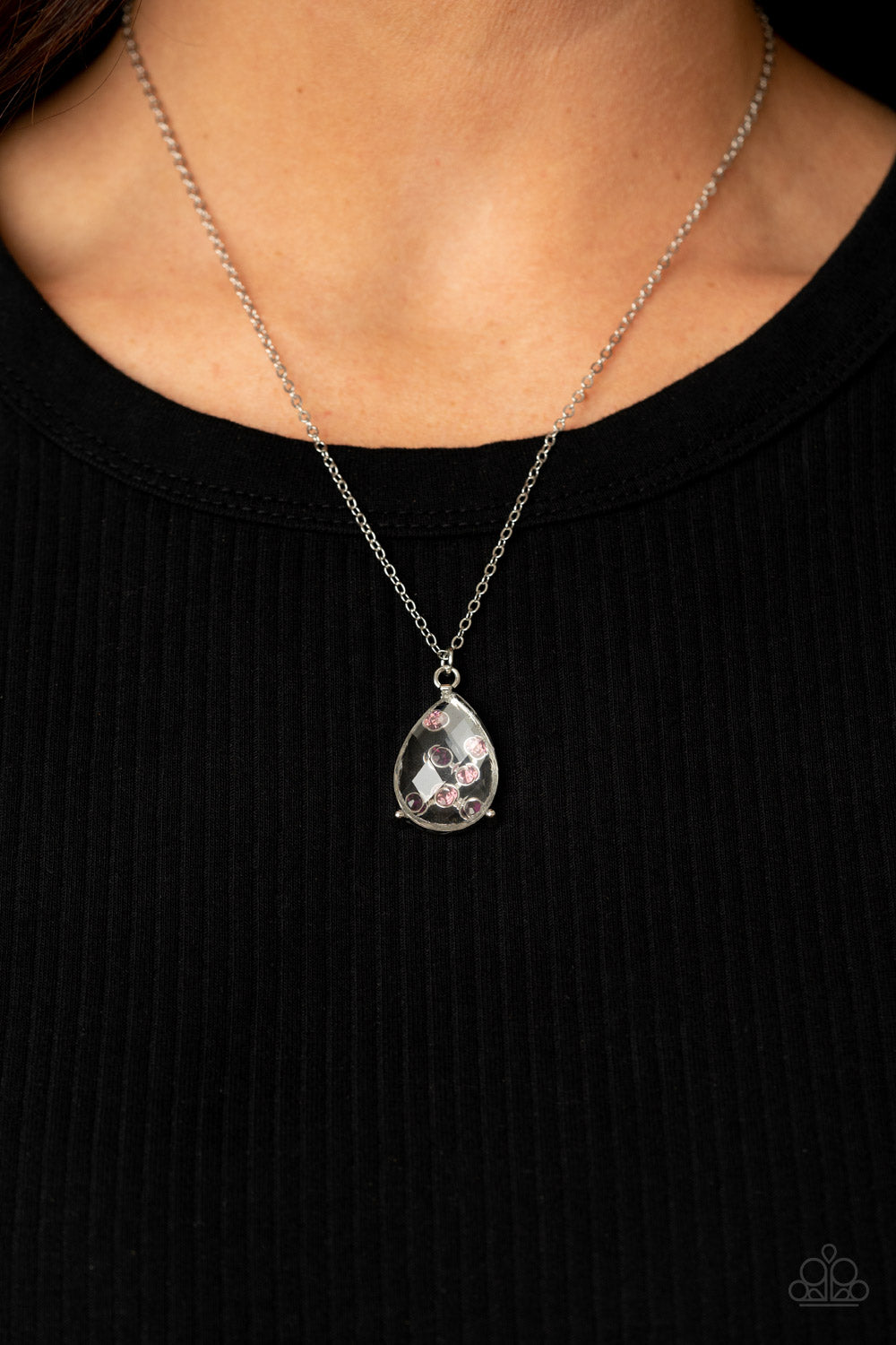 Paparazzi Stormy Shimmer - Purple Necklace
