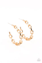 Load image into Gallery viewer, Paparazzi Stronger Together - Gold/Silver Hoop Earrings
