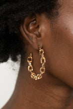 Load image into Gallery viewer, Paparazzi Stronger Together - Gold/Silver Hoop Earrings
