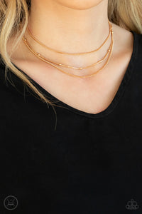Paparazzi Subtly Stunning - Gold Layered Necklace
