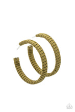 Load image into Gallery viewer, Paparazzi Suede Parade - Green/Orange Suede Hoops
