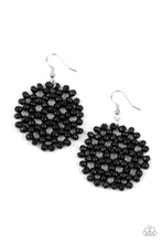 Load image into Gallery viewer, Paparazzi Summer Escapade - Black Wooden Earrings
