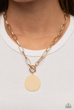 Load image into Gallery viewer, Paparazzi Tag Out - Gold Necklace
