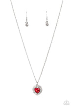 Load image into Gallery viewer, Paparazzi Taken with Twinkle - Red Heart Necklace
