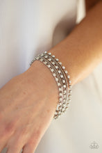 Load image into Gallery viewer, Paparazzi Thats a Smash! - White Bracelet

