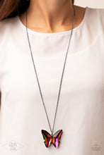 Load image into Gallery viewer, Paparazzi The Social Butterfly Effect - Multi Butterfly Necklace

