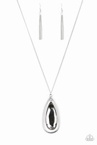 Paparazzi The Royal Coronation - White/Silver/Gold  Necklace